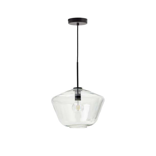 Mao loftlampe, rund - klar glas (�35)