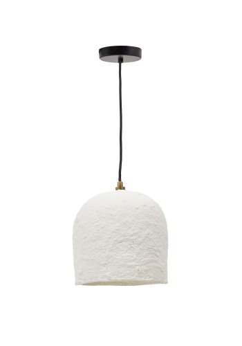 KAVE HOME Calvia taklampe, rund - hvit pappmaché (25)