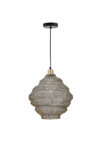 KAVE HOME Sarraco taklampe, rund - gulljern (30)