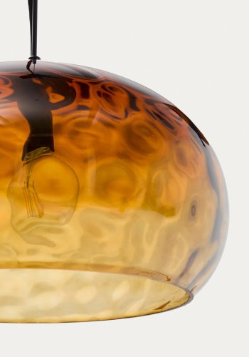 KAVE HOME Balma taklampe, kologisk - brunt glass (40)