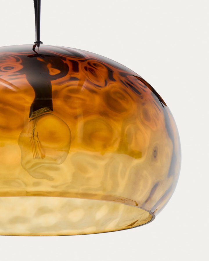 KAVE HOME Balma taklampe, kologisk - brunt glass (40)