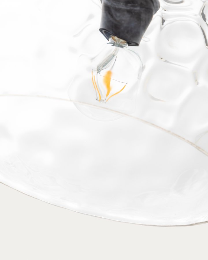 KAVE HOME Balma loftlampe, rund - klar glas (�40)