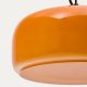 KAVE HOME Reig taklampe, rund - oransje glass (38)