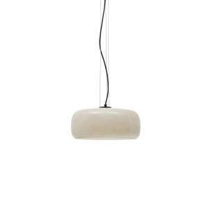 KAVE HOME Reig loftslampe, rund - lysegr� glas (�38)