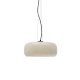 KAVE HOME Reig loftslampe, rund - lysegr� glas (�38)