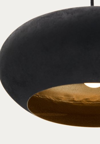 KAVE HOME Inda taklampe i metall i svart utfrelse, 30 cm