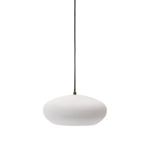 KAVE HOME Inda loftlampe, rund - hvid metal (30)