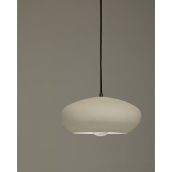 KAVE HOME Inda loftlampe, rund - hvid metal (�30) - KAVE HOME