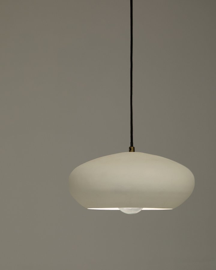 KAVE HOME Inda taklampe i metall i hvit utfrelse, 30 cm