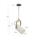 KAVE HOME Reisy taklampe laget av glasert glass, 14 cm