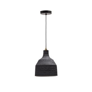 KAVE HOME Amire loftlampe, rund - sort tr (21)