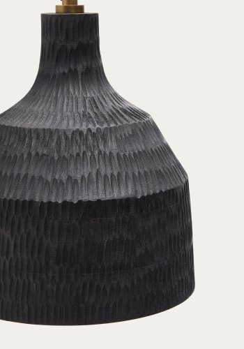 KAVE HOME Amire taklampe i tre i svart utfrelse, 21 cm