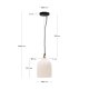 KAVE HOME Shenli taklampe i alabaster, 15 cm