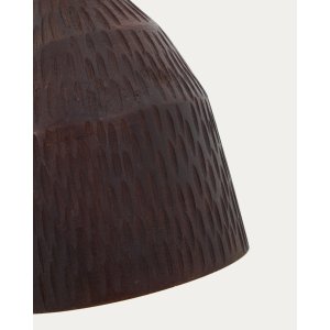 KAVE HOME Amire aflang loftlampe, rund - sort tr (15)