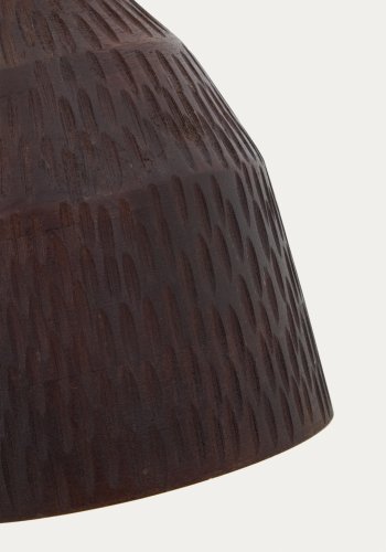 KAVE HOME Amire avlang taklampe i tre i svart utfrelse, 15 cm