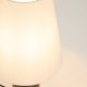 KAVE HOME Marga bordlampe - elfenben bomuld og m�rkebrun gummitr�