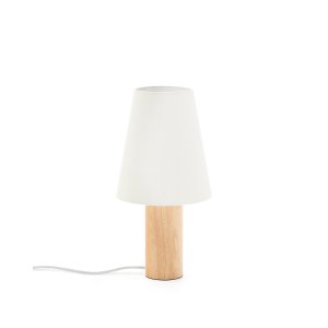 KAVE HOME Marga bordlampe - elfenben bomuld og natur gummitr�