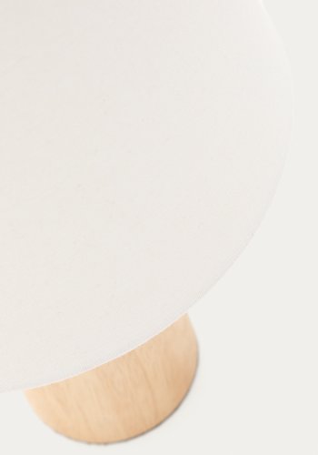 KAVE HOME Marga bordlampe - elfenben bomuld og natur gummitr�