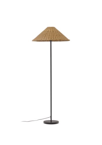 KAVE HOME Urania gulvlampe - rotting og sort metall