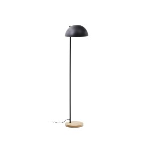 KAVE HOME Catlar golvlampa i ask och metall med svartmlad finish