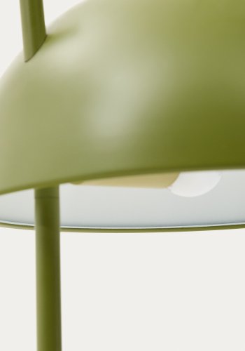 KAVE HOME Catlar gulvlampe i ask og metall i grnnmalt utfrelse