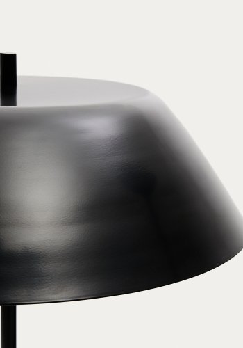 KAVE HOME Sayra gulvlampe - sort metal og sort marmor