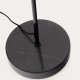 KAVE HOME Sayra gulvlampe - sort metal og sort marmor