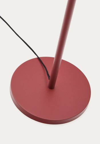 KAVE HOME Navat gulvlampe - hvit bomull og terrakottametall