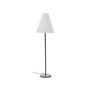 KAVE HOME Navat golvlampa med metallfot i grnmlad finish