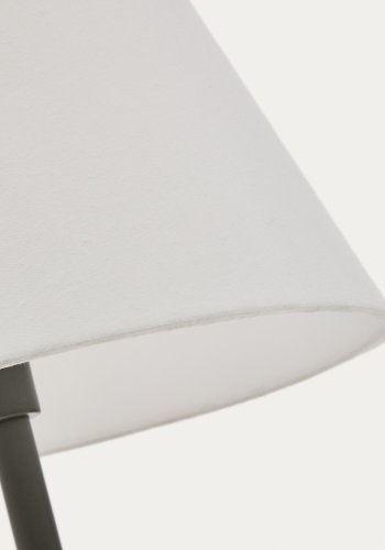 KAVE HOME Navat gulvlampe med metallbase i grnnmalt utfrelse