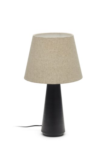 KAVE HOME Torrent bordlampe - linskjerm og svart metall