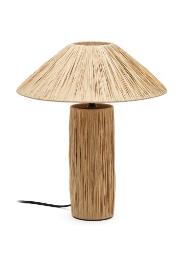 KAVE HOME Samse bordlampe - naturlig polyrotting/rotting