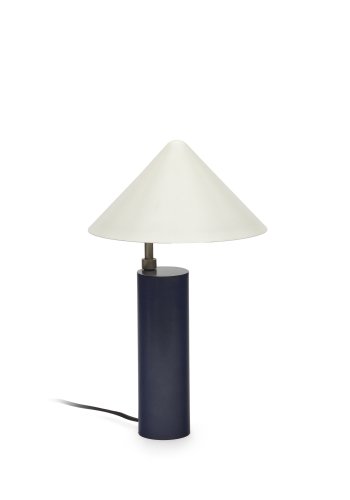 KAVE HOME Shiva bordlampe - hvitt og bltt jern