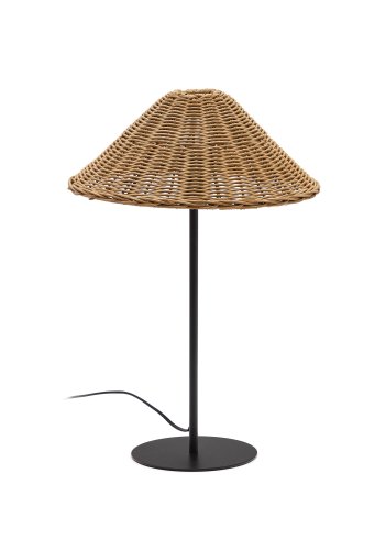 KAVE HOME Urania bordlampe - rotting og sort metall