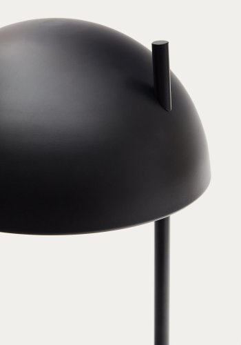 KAVE HOME Catlar bordlampe i asketre og metall i svartlakkert utfrelse