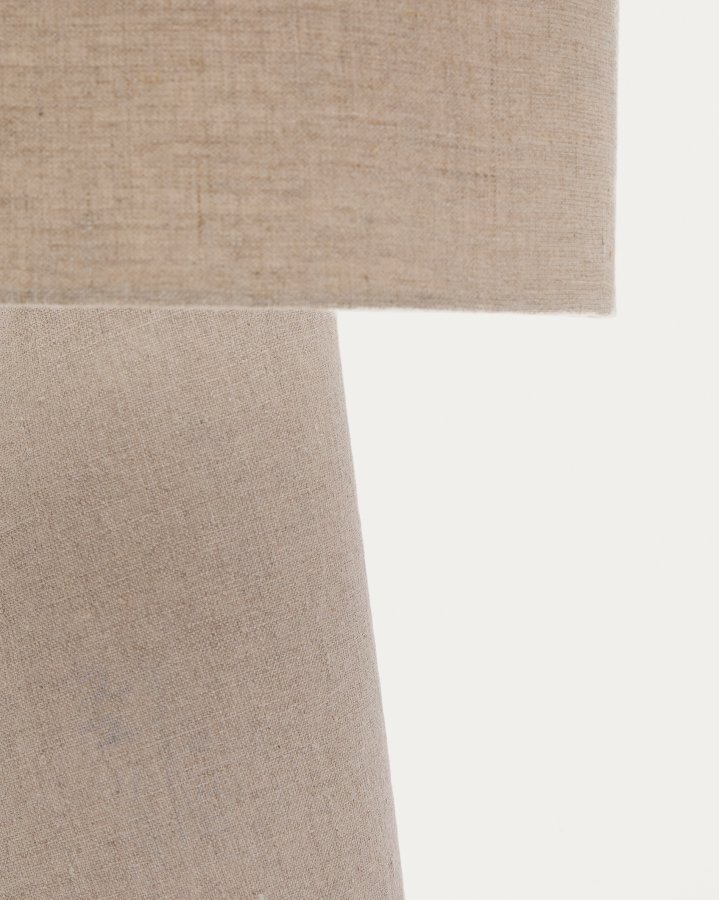 KAVE HOME Algaida bordlampe i grtt stoff