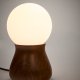 KAVE HOME Okeni bordlampe - glass og brun valntt finish