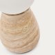 KAVE HOME Okeni bordlampe - glass og beige travertin