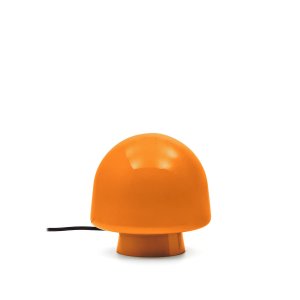 KAVE HOME Reig bordslampa, rund - orange glas (20)