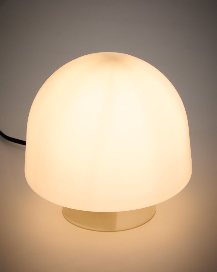 KAVE HOME Reig bordlampe, rund - grtt glass (20)