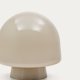 KAVE HOME Reig bordlampe, rund - grtt glass (20)