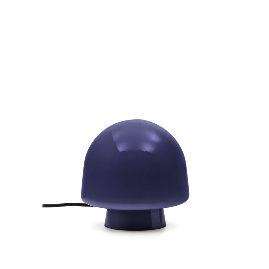 KAVE HOME Reig bordlampe, rund - bltt glass (20)