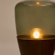 KAVE HOME Silex bordlampe, rund - grnt glass og brun valntt finish (20)