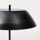 KAVE HOME Sayra bordlampe laget av svart marmor og metall i svartmalt utfrelse