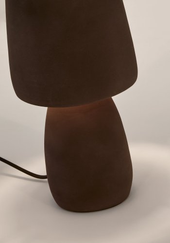 KAVE HOME Tandy bordlampe, rund - brun terrakotta (15)