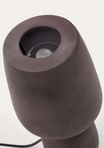 KAVE HOME Tandy bordlampe, rund - brun terrakotta (15)