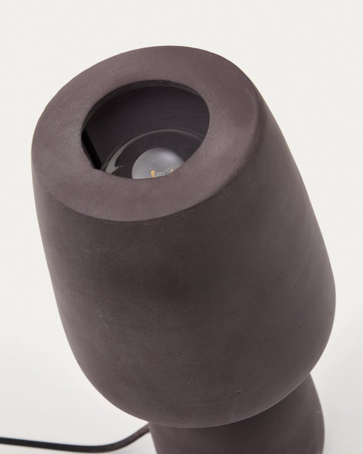 KAVE HOME Tandy bordlampe, rund - brun terrakotta (15)