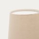 KAVE HOME Senni bordlampe - natur stof og sort metal