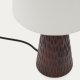KAVE HOME Amire bordlampe laget av tre i mrk utfrelse