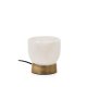 KAVE HOME Shenli bordlampe i alabaster og metall med messingfinish